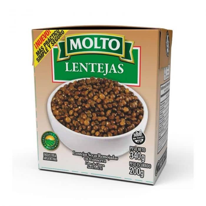 LENTEJAS MOLTO TETRA X 340 GR Molti Almacén Online