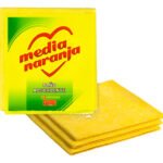 PAÑO ABSORBENTE MEDIA NARANJA X 3 UNID 38 X 40 CM