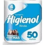 PAPEL HIGIENICO HIGIENOL MAX 4 X 50 mt