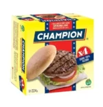 HAMBURGUESA DE CARNE CHAMPION X 4 UNI.