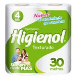 PAPEL HIGIENICO HIGIENOL TEXTURADO 4 X 30 mt