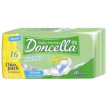 TOALLITAS FEM. DONCELLA C/ALA C/DES. X 16 UNID.