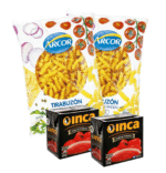 2 FIDEO ARCOR TIRABUZON + 2 PURE TOMATE INCA X 520 gr