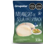 MILANESA SOJA CON ESPINACA X 320 GR - 4 UNID.