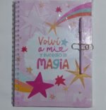Cuaderno tapa dura A4 + clip + lapicera